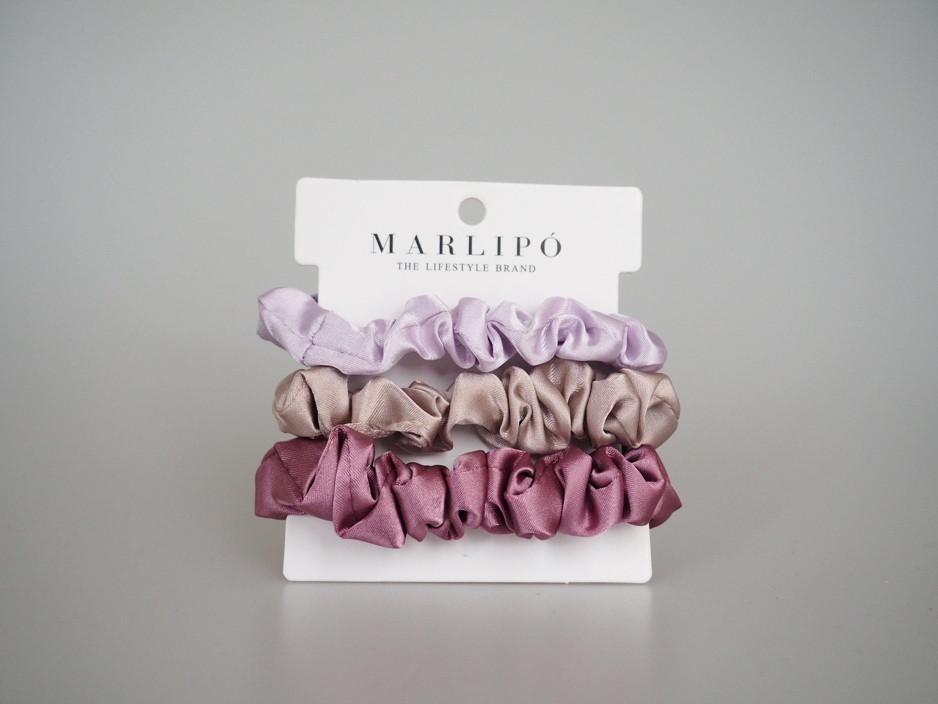 Silk Scrunchies - 3er Set aus Seide Lilac