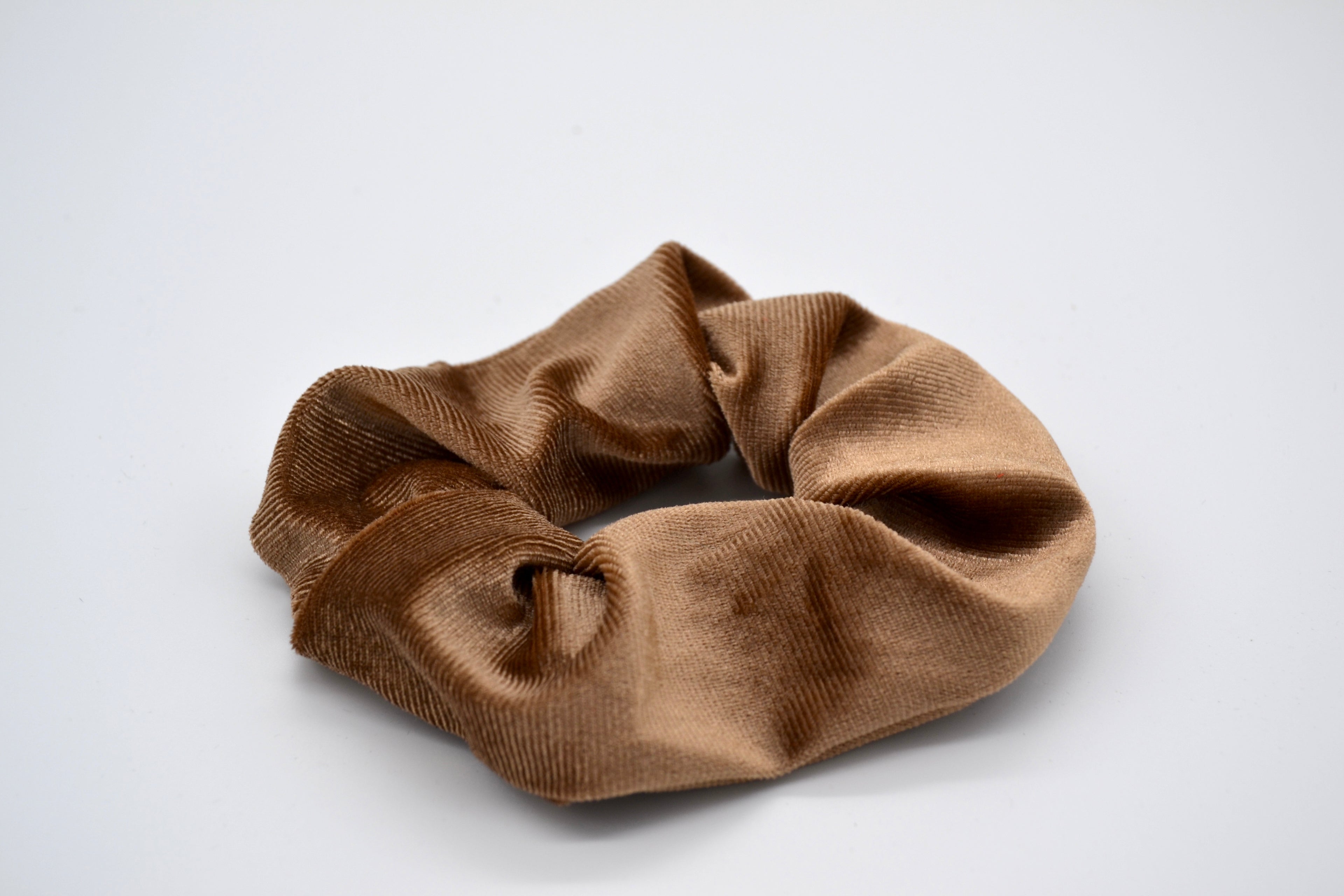 Samt Scrunchie - Hazelnut
