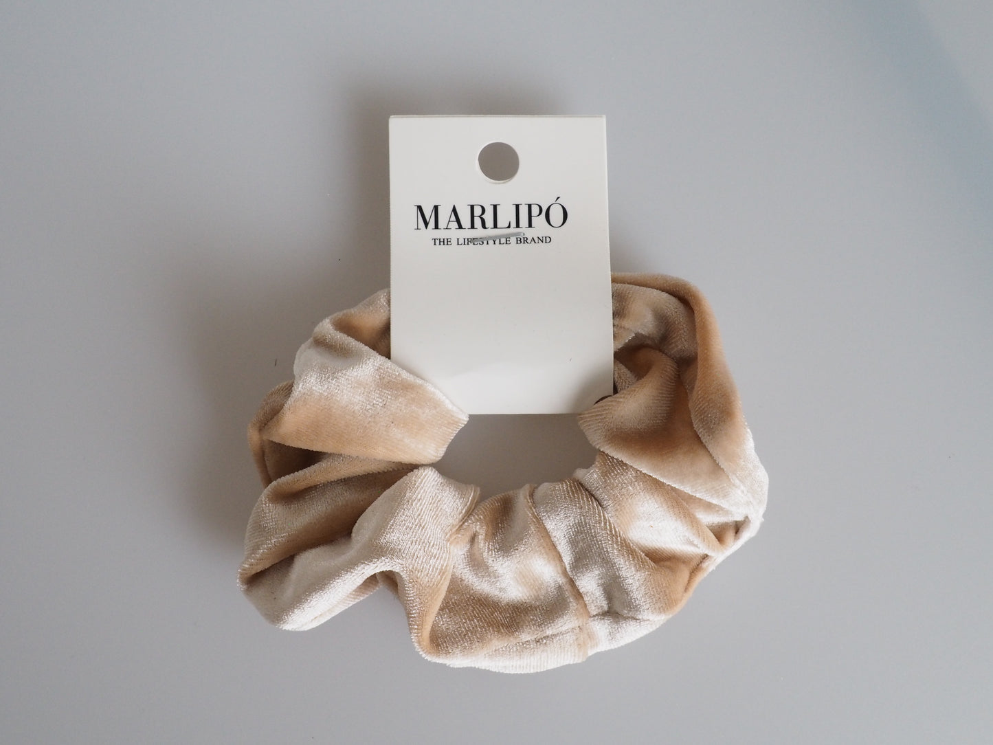 Samt Scrunchie - Cappuccino