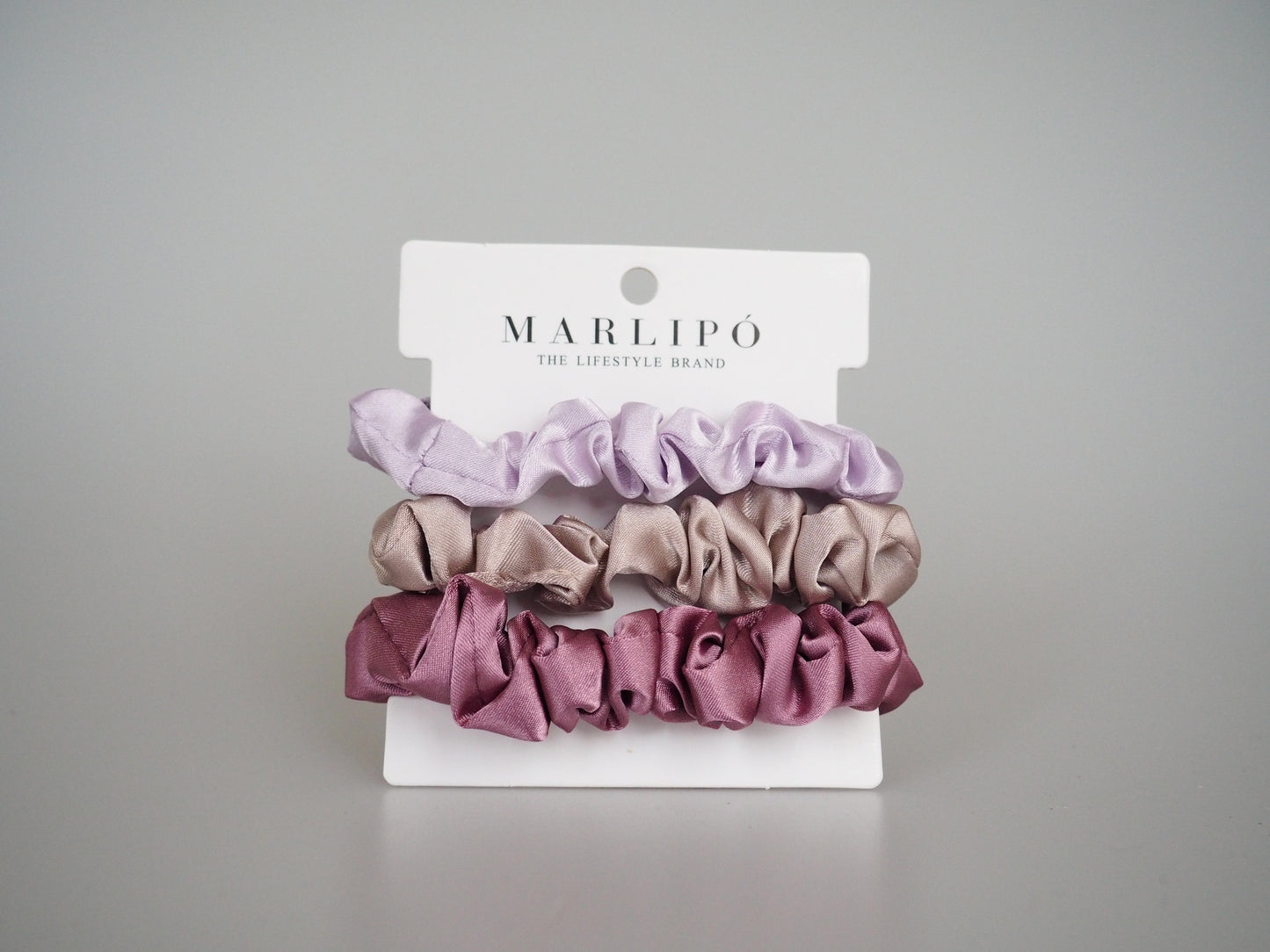 Silk Scrunchies - 3er Set aus Seide Lilac