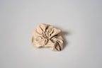 Vegan Leather Scrunchie - Beige
