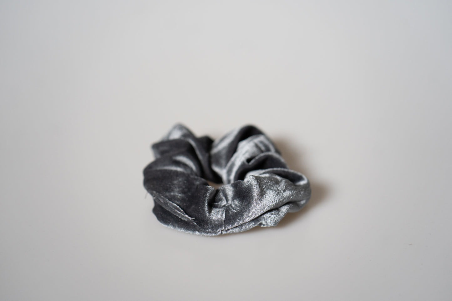 Samt Scrunchie - Smoky Petrol