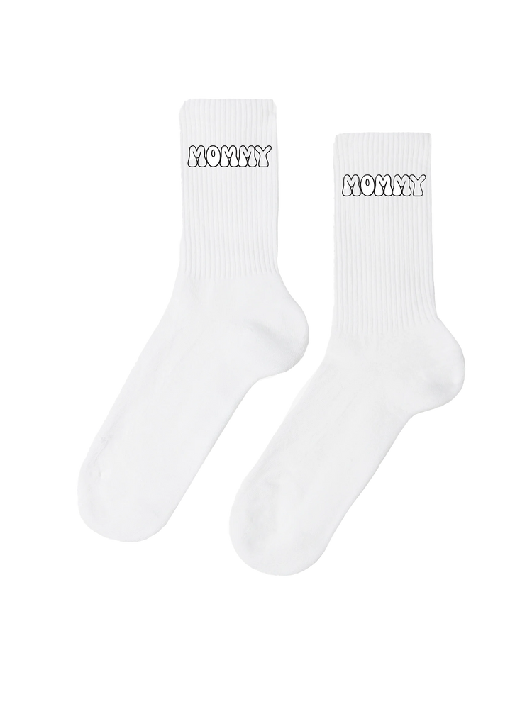 Crew Socks - Mommy Black