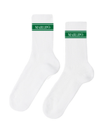 Crew Socks - Green Stripes