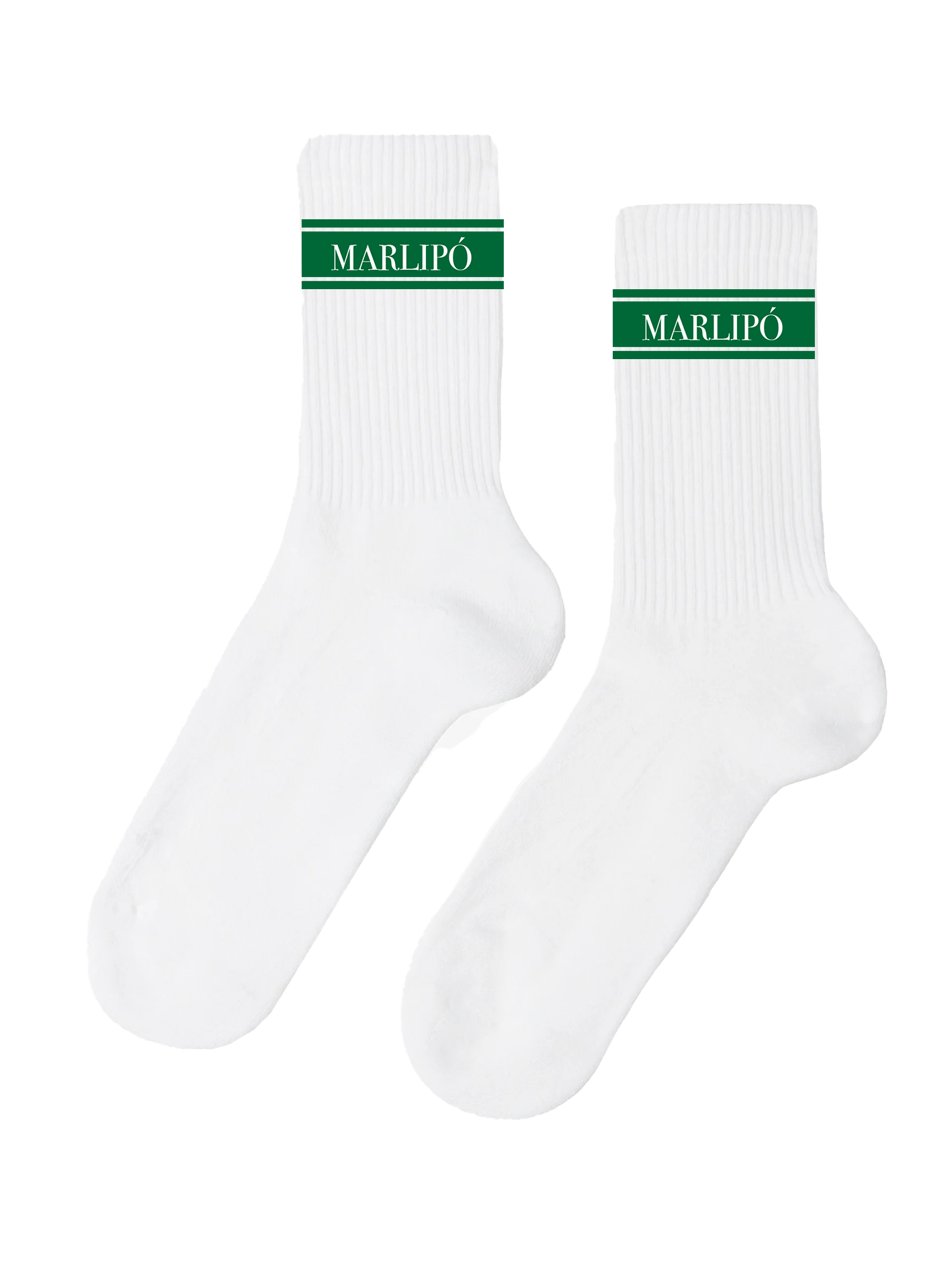 Crew Socks - Green Stripes