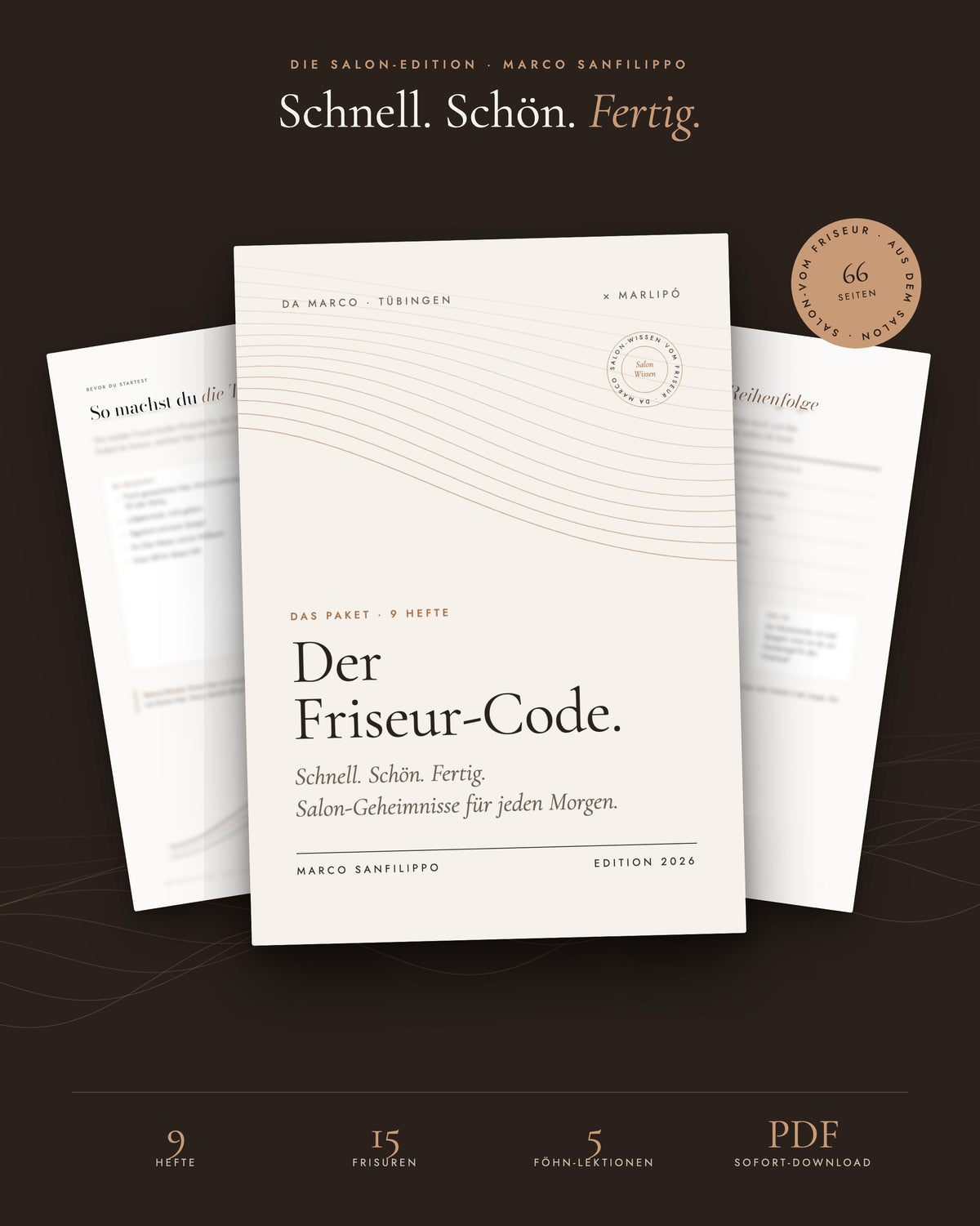 Der Friseur-Code von Marco Sanfilippo – 9 PDF-Hefte: Frisuren, Föhnen & Haarpflege vom Friseur