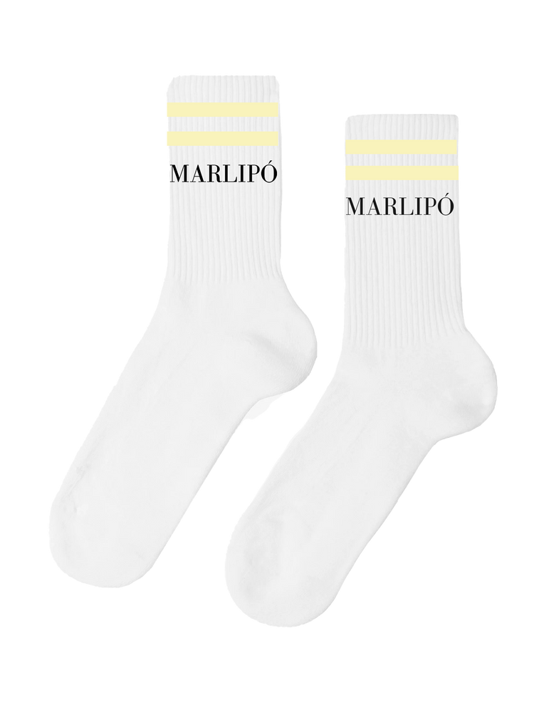 Crew Socks - Light Yellow Stripes