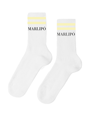 Crew Socks - Light Yellow Stripes