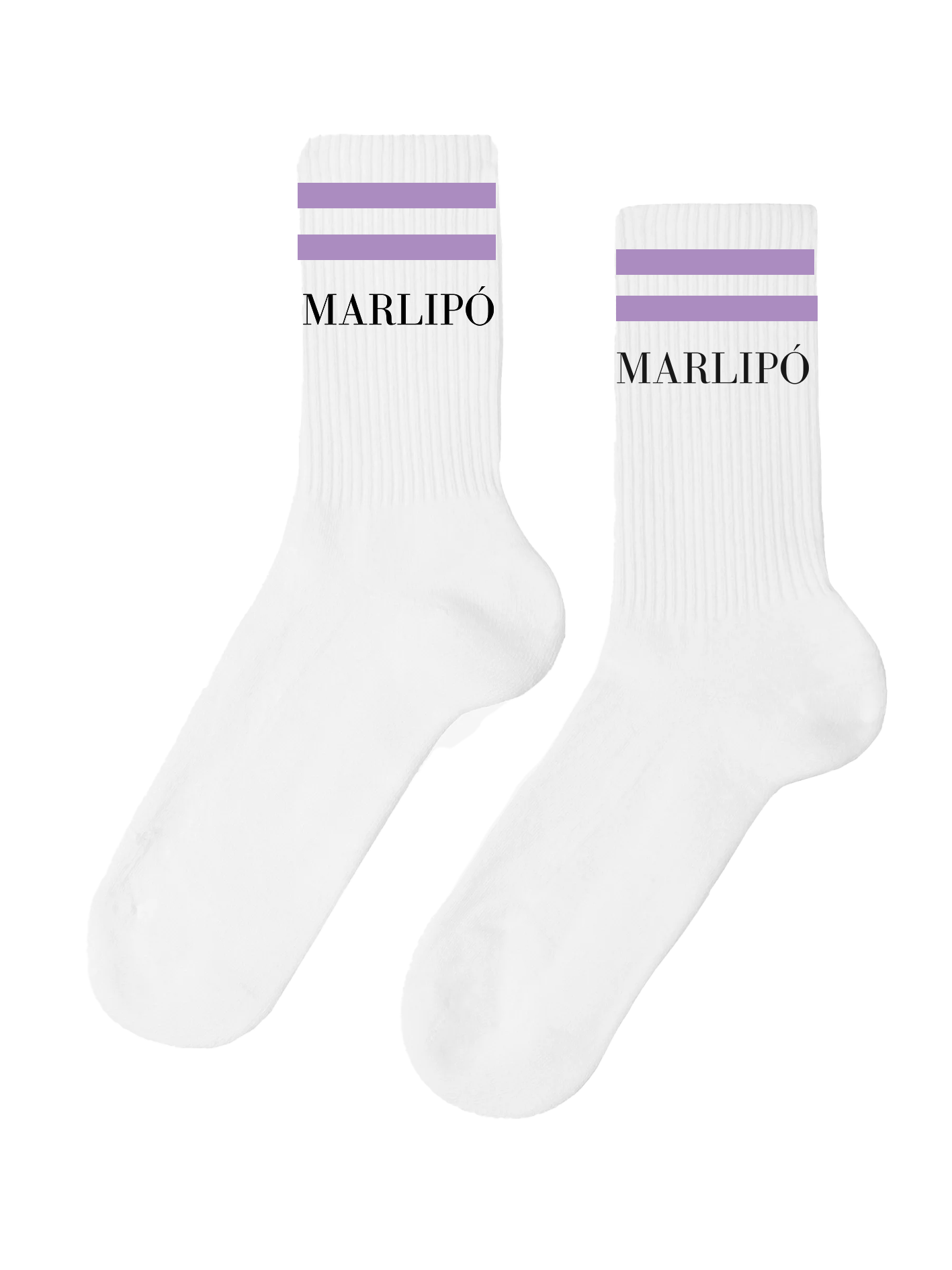 Crew Socks - Lila Stripes