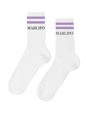 Crew Socks - Lila Stripes