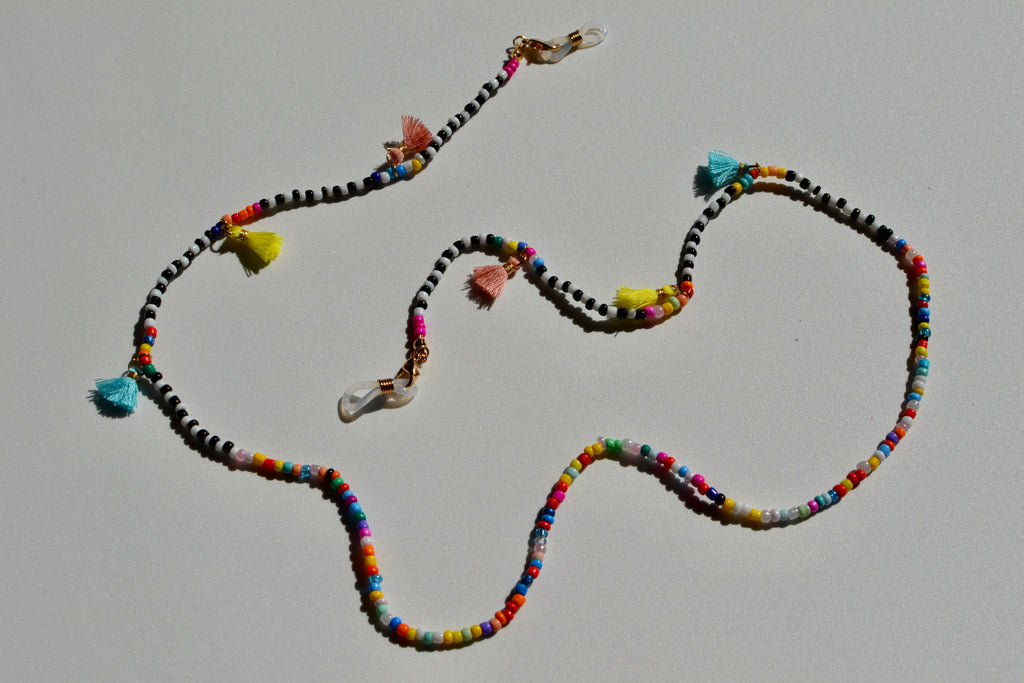 Brillen und Maskenkette - Boho