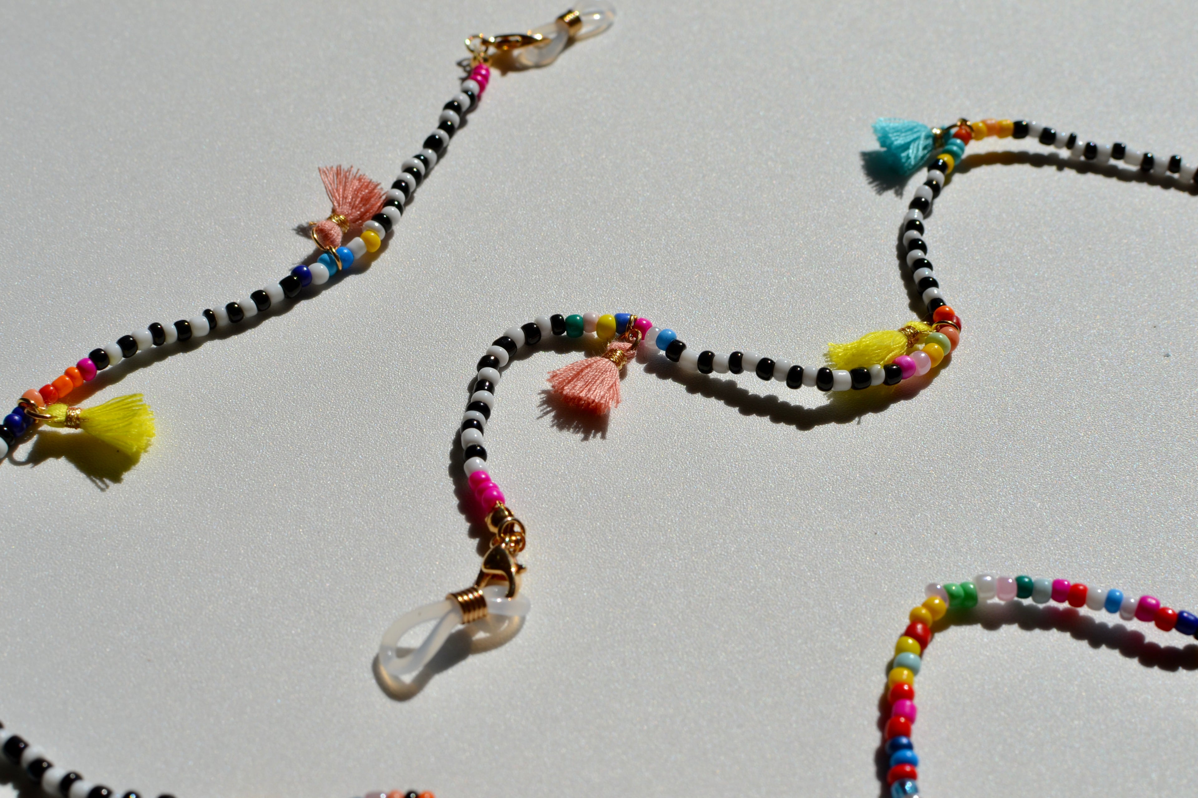 Brillen und Maskenkette - Boho