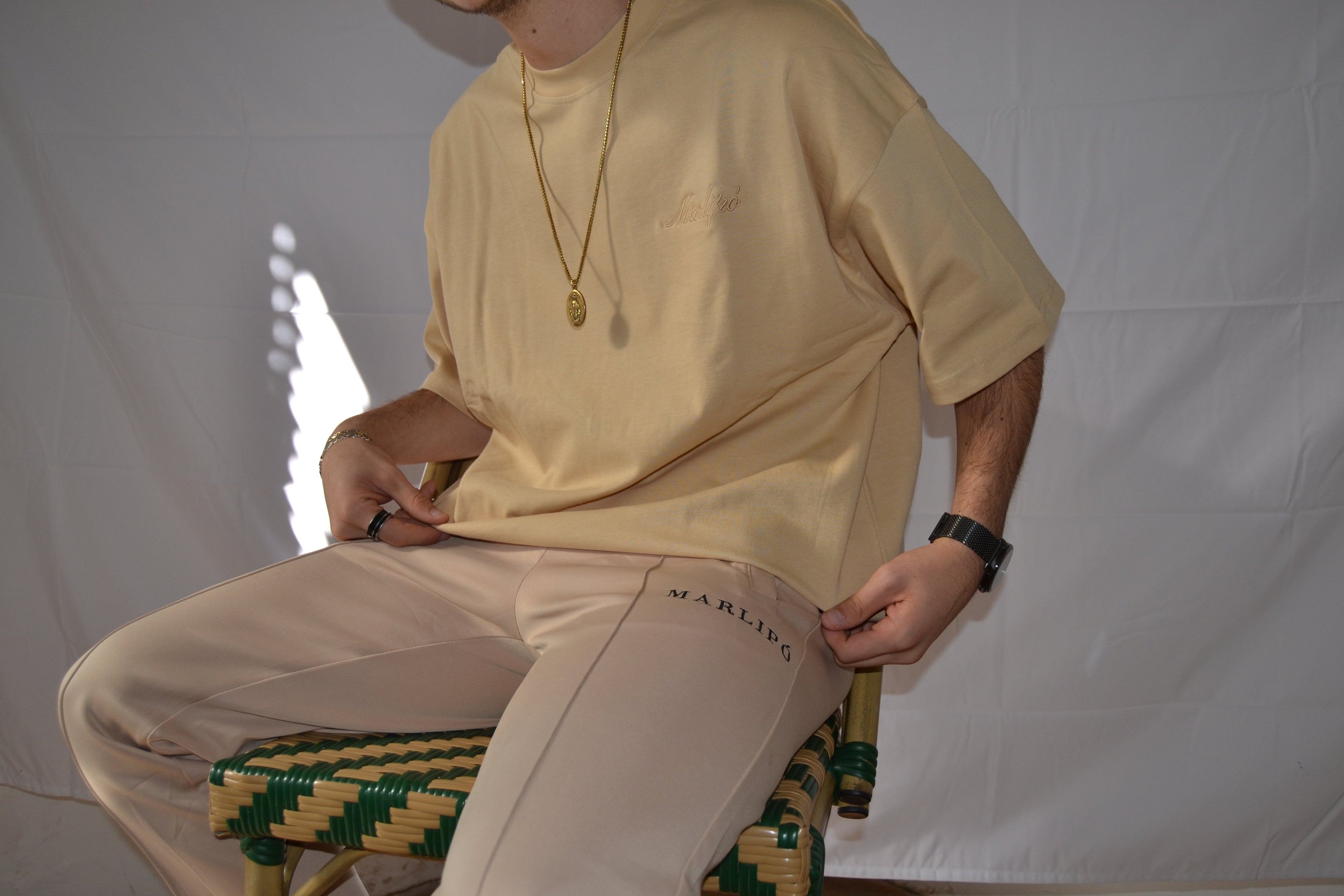 HEAVY OVERSIZE TEE - Beige