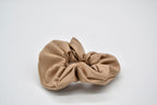 Vegan Leather Scrunchie - Beige