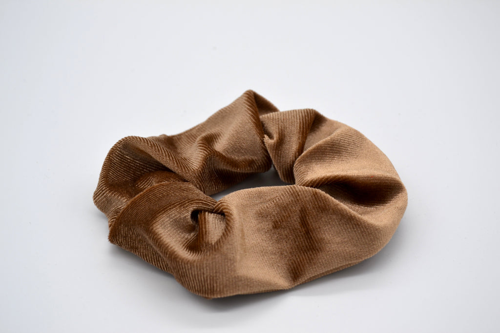 Samt Scrunchie - Hazelnut