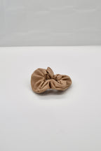 Vegan Leather Scrunchie - Beige