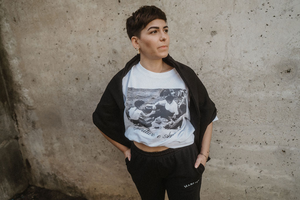 Cropped Crewneck - Black
