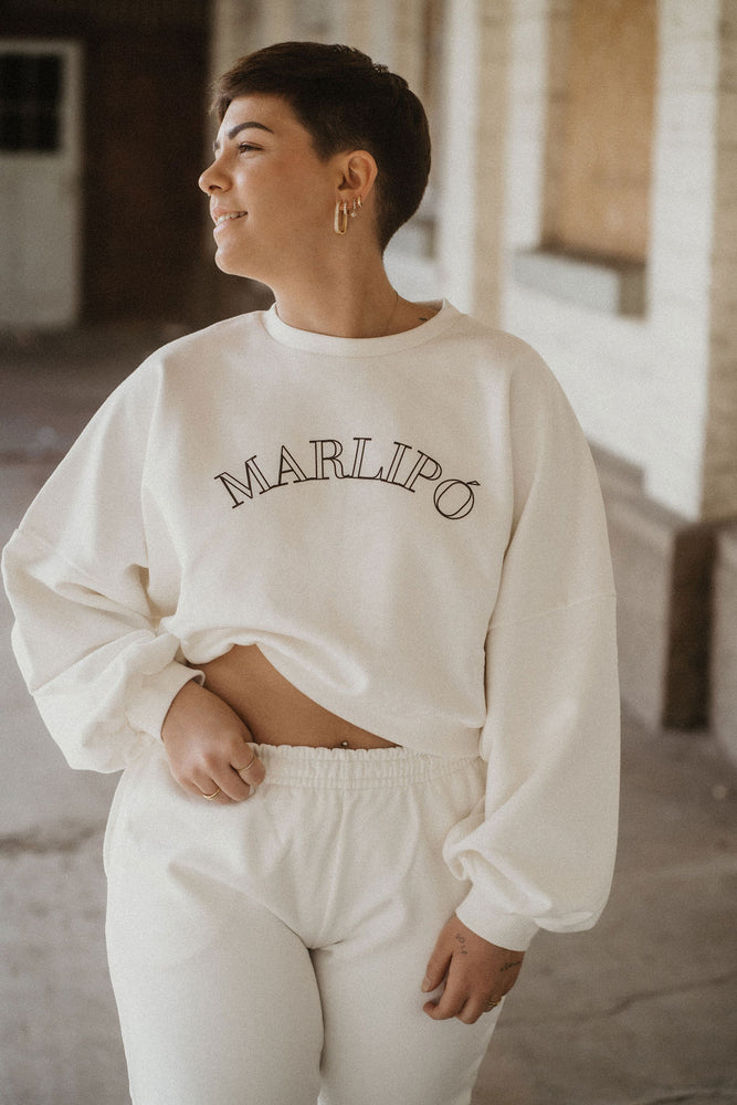 Cropped Crewneck - Off-White