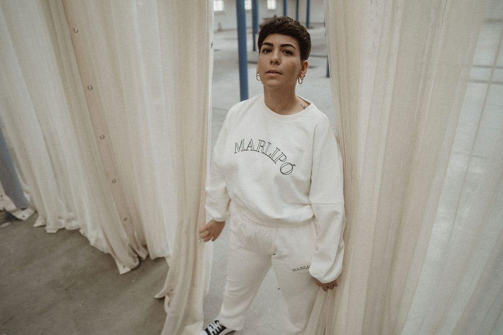 Cropped Crewneck - Off-White