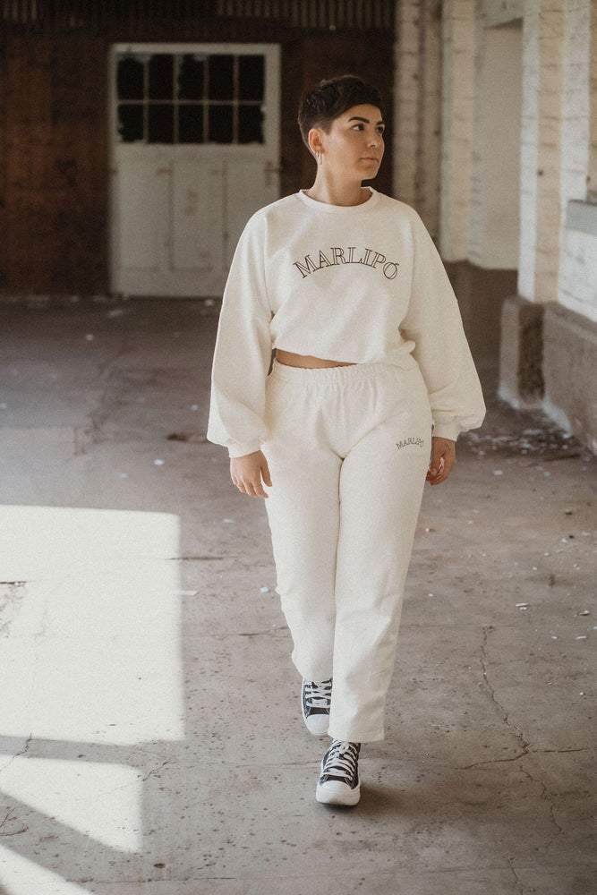 Cropped Crewneck - Off-White